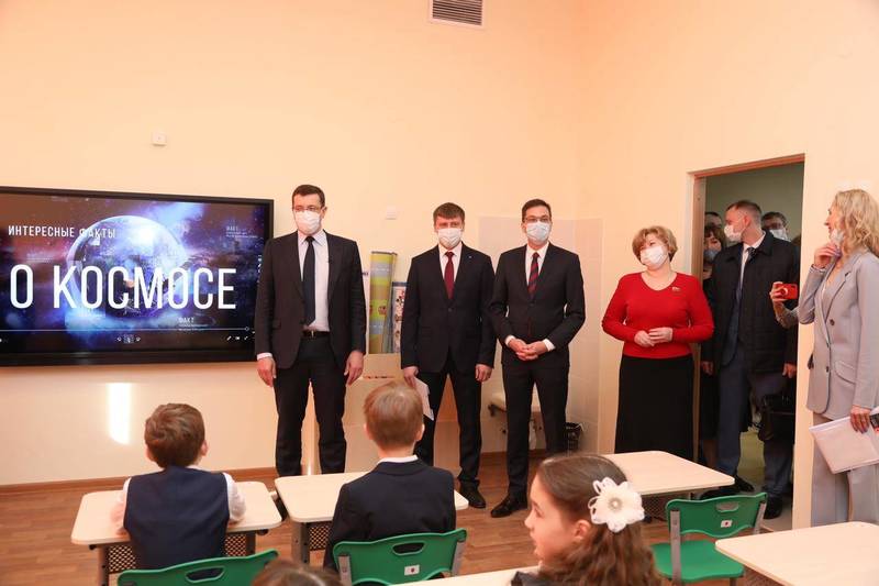 Глеб Никитин открыл новую школу в Приокском районе Нижнего Новгорода