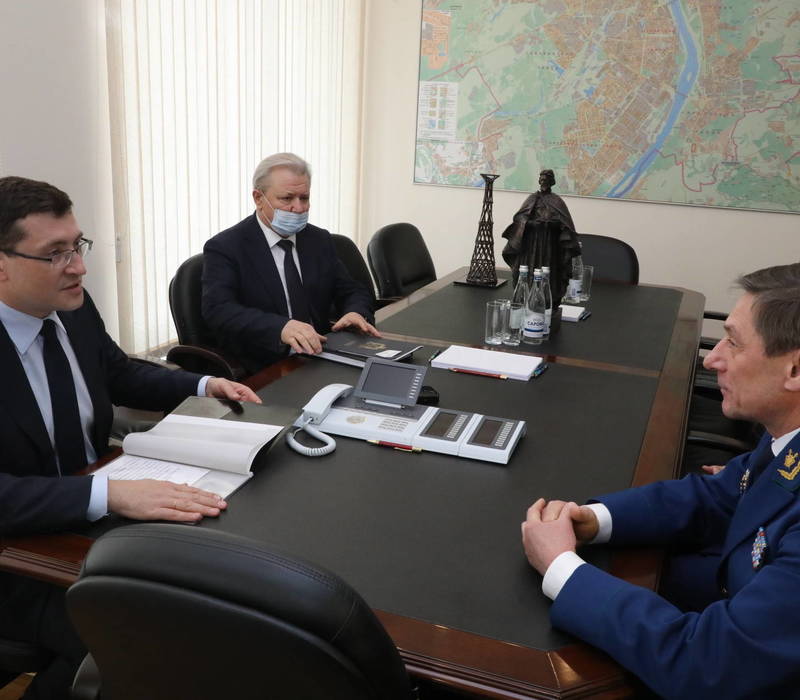 Глеб Никитин провел встречу с прокурором Нижегородской области Андреем Травкиным