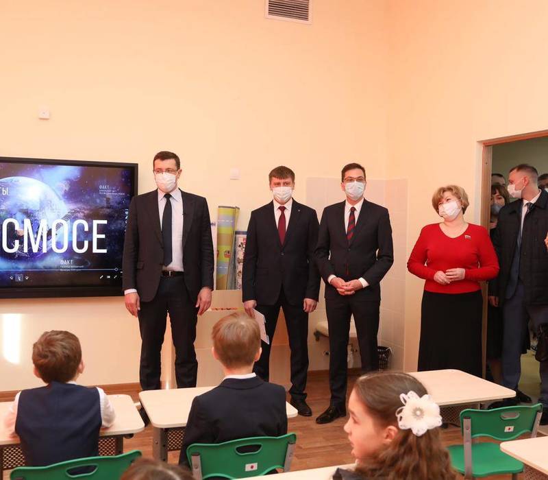 Глеб Никитин открыл новую школу в Приокском районе Нижнего Новгорода