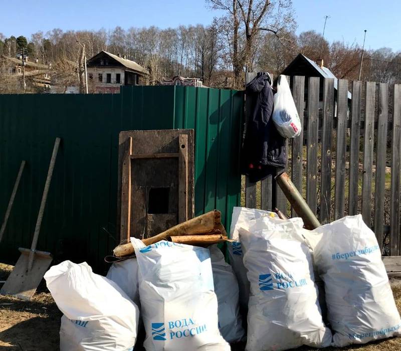 Более 40 мешков мусора собрали в Городце в ходе субботников 