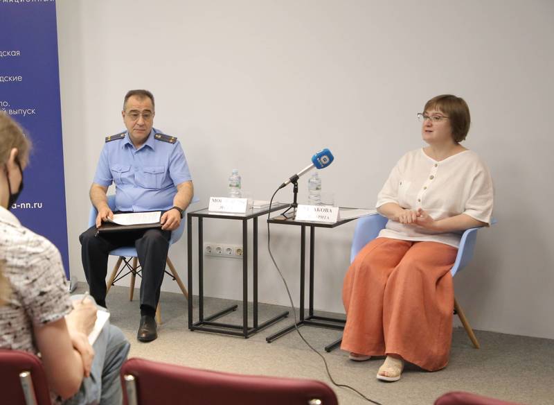 В НОИЦ прошла пресс-конференция главного судебного пристава Нижегородской области и Уполномоченного по правам ребенка