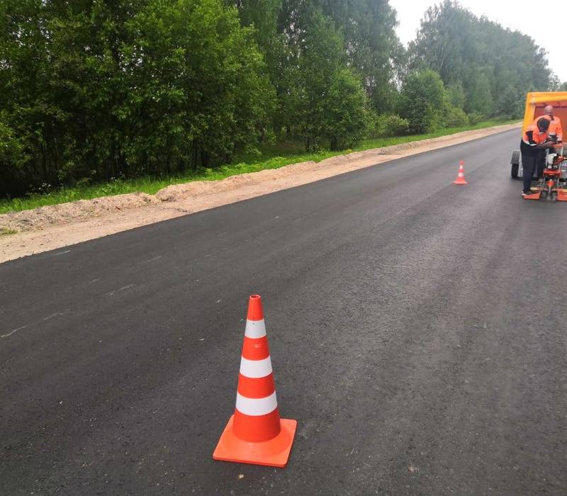 Нижегородский ГУАД проверил качество укладки асфальта на дороге Красные Баки – Варнавино - Ветлуга