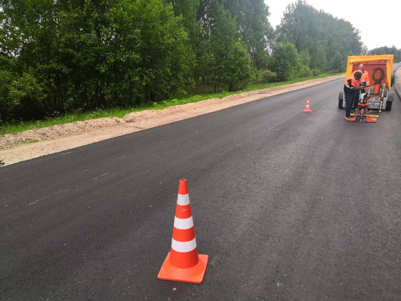 Нижегородский ГУАД проверил качество укладки асфальта на дороге Красные Баки – Варнавино - Ветлуга