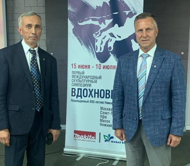Андрей Тарасов принял участие в церемонии открытия первого международного скульптурного симпозиума «Вдохновение»