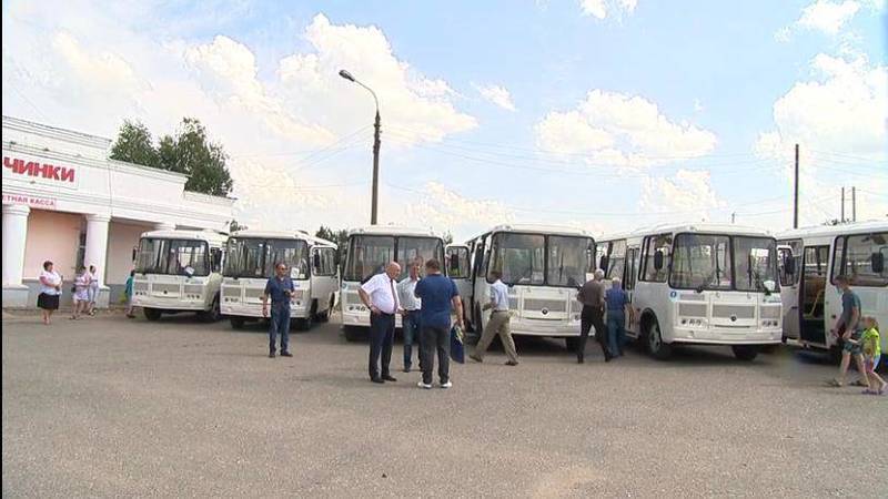 Шесть новых автобусов пополнили муниципальный автопарк в Починках в Нижегородской области