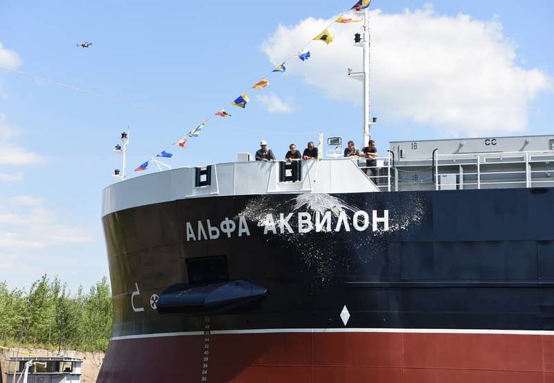 Сухогруз «Альфа Аквилон» спустили на воду на заводе «Красное Сормово»