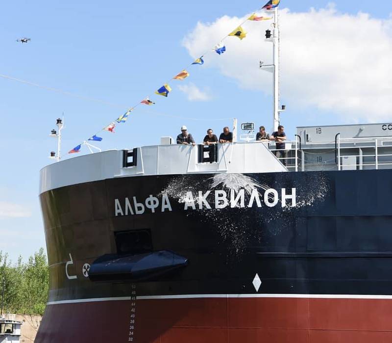 Сухогруз «Альфа Аквилон» спустили на воду на заводе «Красное Сормово»