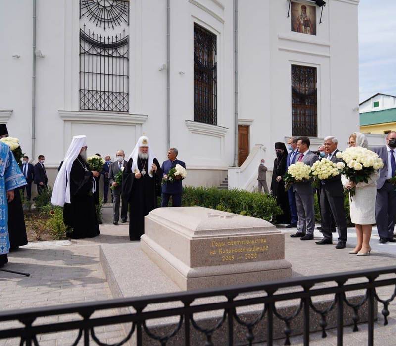 Патриарх Московский и всея Руси Кирилл освятил собор Казанской иконы Божией Матери Богородицкого монастыря в Казани