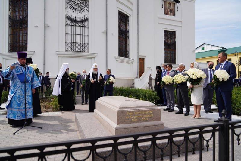 Патриарх Московский и всея Руси Кирилл освятил собор Казанской иконы Божией Матери Богородицкого монастыря в Казани