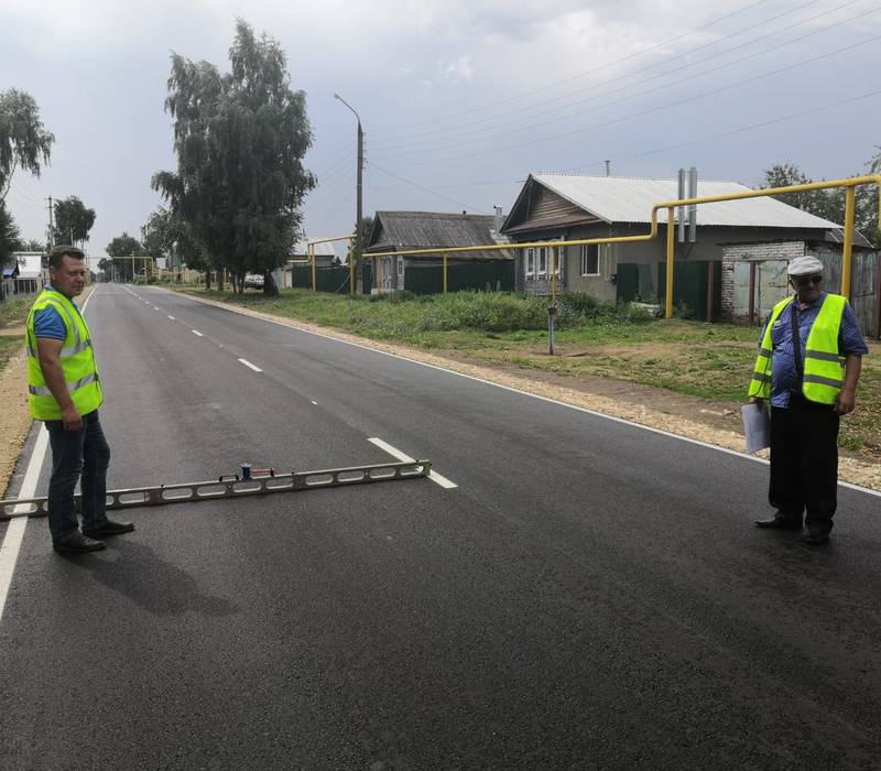 Сразу две дороги на въезде в Большое Мурашкино отремонтировали по нацпроекту 