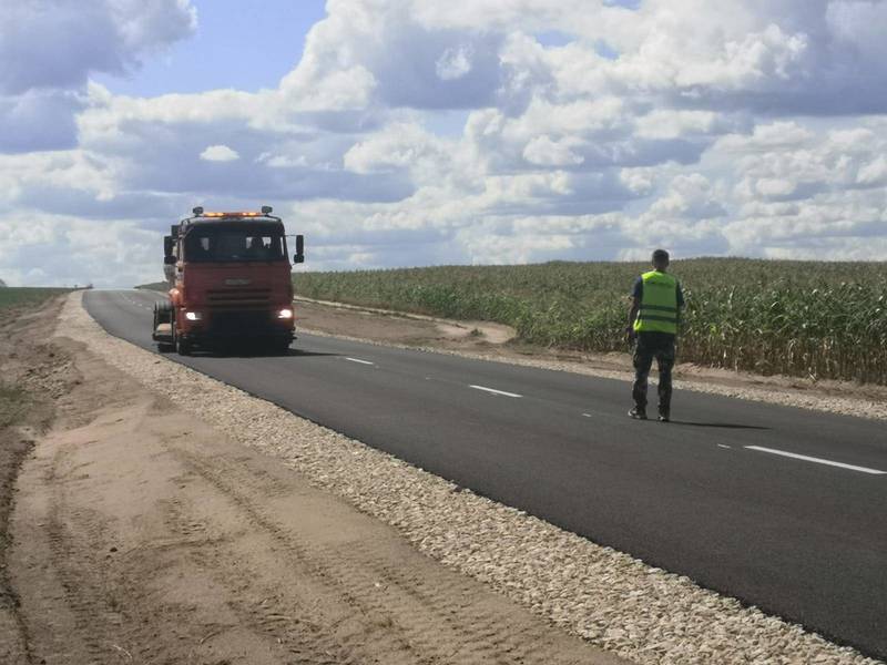 В Дальнеконстантиновском районе Нижегородской области отремонтировали участок дороги в рамках нацпроекта 