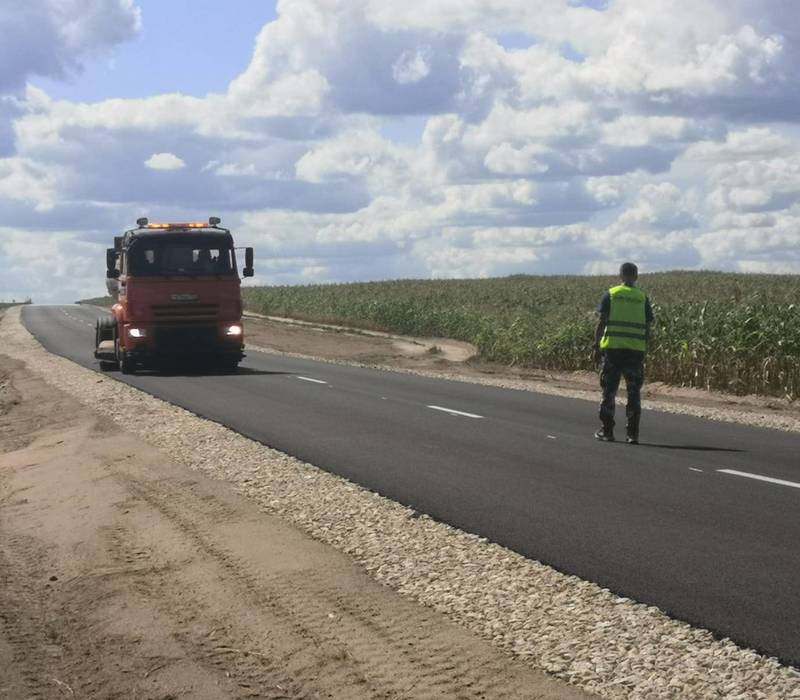 В Дальнеконстантиновском районе Нижегородской области отремонтировали участок дороги в рамках нацпроекта 