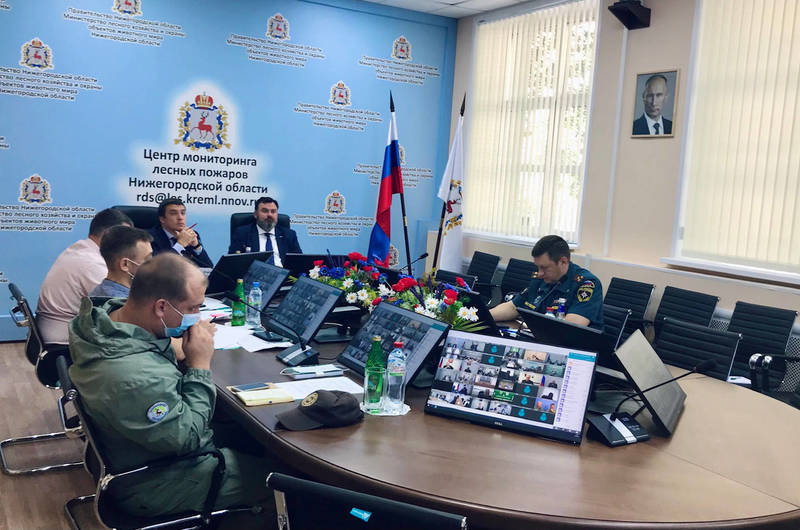 Пожароопасная ситуация в Нижегородской области круглосуточно контролируется сотрудниками Минлесхоза