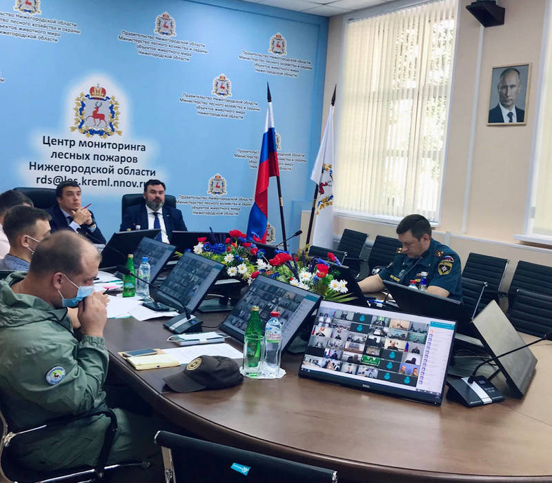 Пожароопасная ситуация в Нижегородской области круглосуточно контролируется сотрудниками Минлесхоза