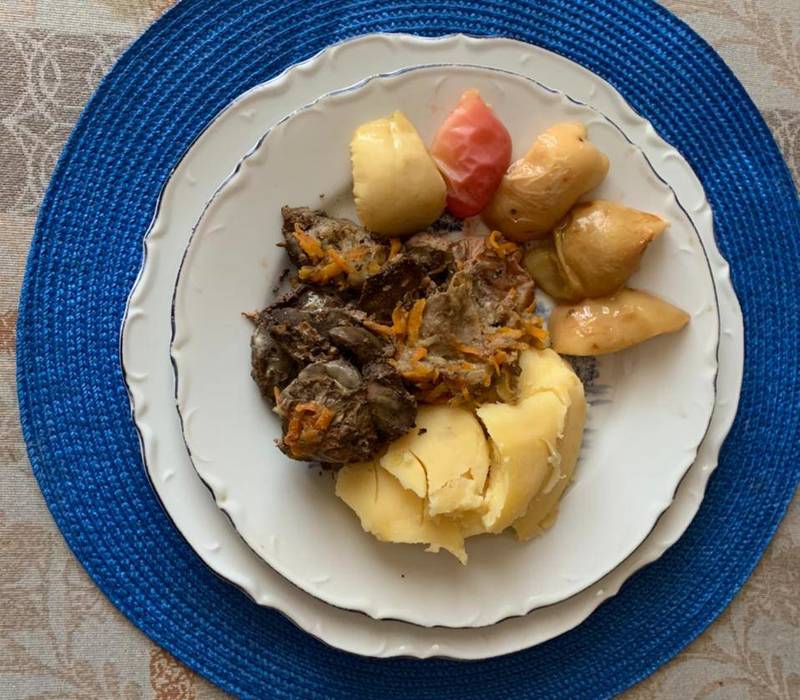 Куриная печенка в банке или Лишних яблок не бывает