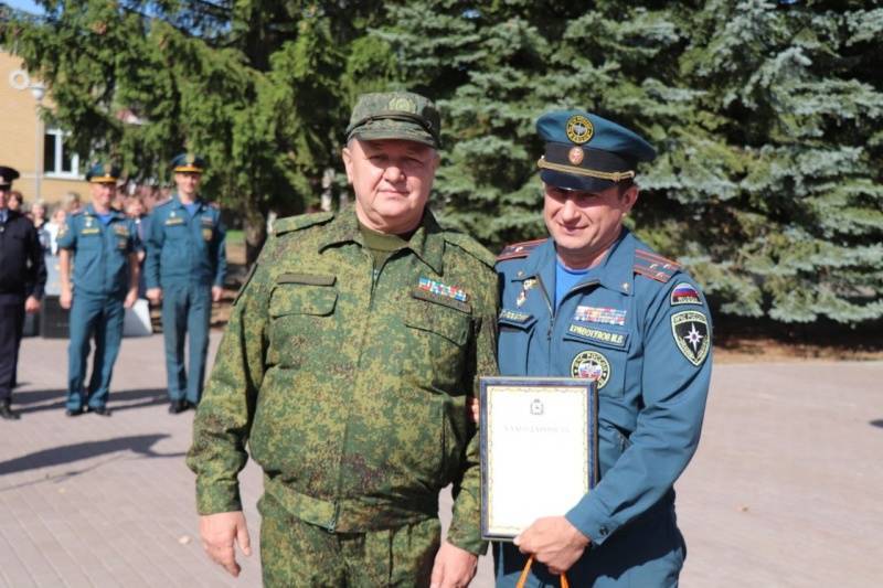 Спасатели из Центрального федерального округа покинули территорию Первомайска в связи со стабилизацией пожароопасной обстановки 