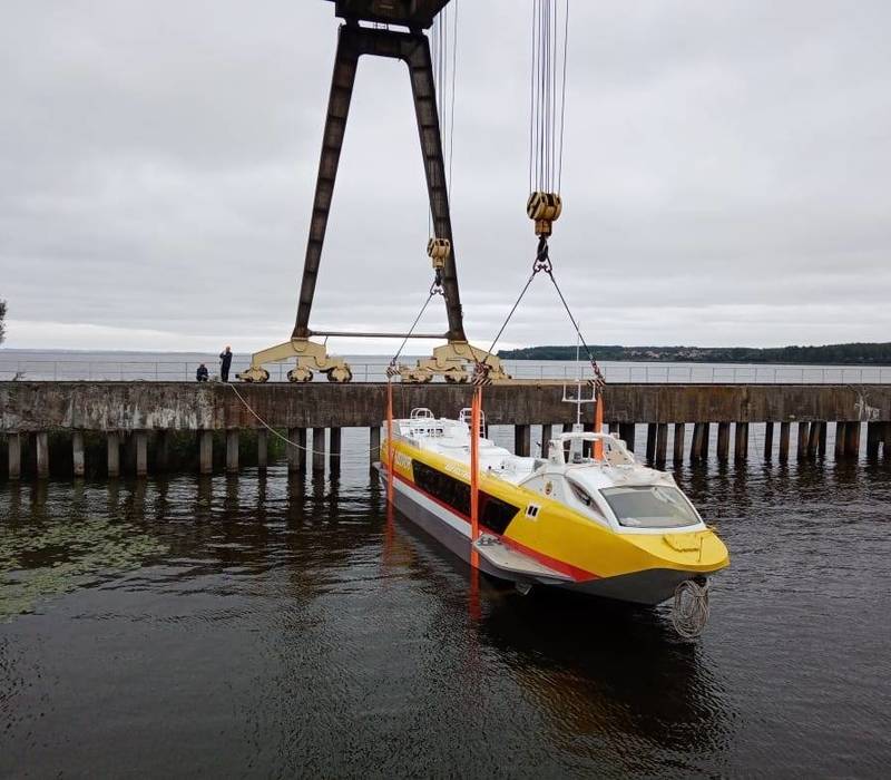 Третье судно «Валдай 45Р» для Чувашии спустили на воду в Нижегородской области