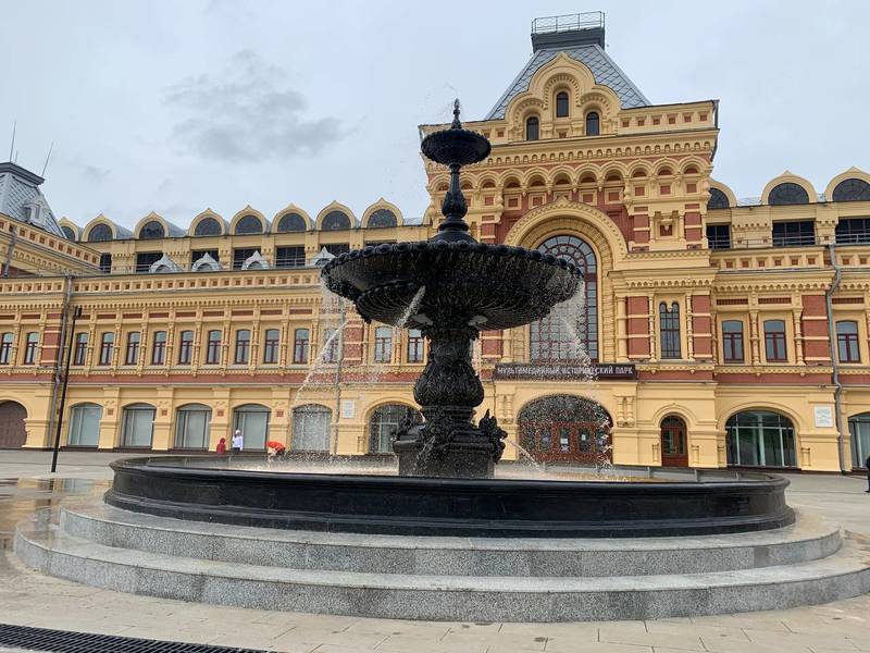 Завершилась реконструкция фонтана на Нижегородской ярмарке