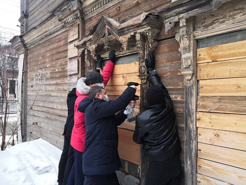 В Нижнем Новгороде вернули резной наличник на здание, являющееся объектом культурного наследия 