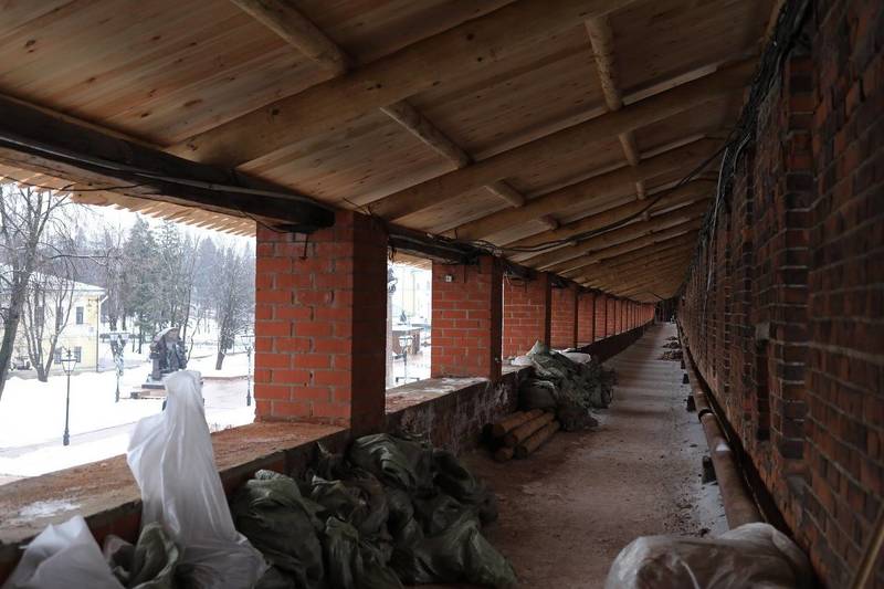 В Нижегородском кремле ведутся ремонтно-реставрационные работы боевого хода 