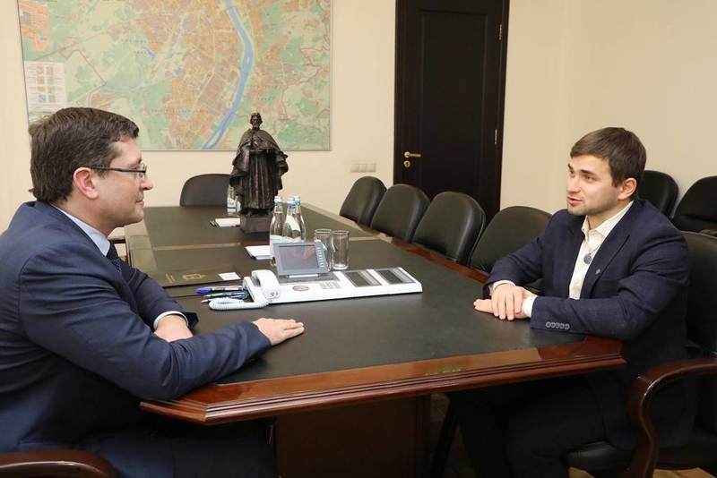 Глеб Никитин провел рабочую встречу  с победителем конкурса «Лидеры России-2020» Ильей Степановым