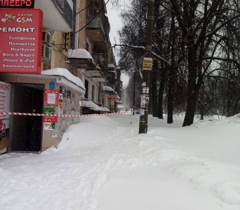 Сосульки угрожают жителям Советского района