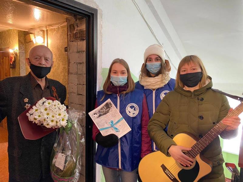 Ко Дню защитника Отечества Волонтеры Победы Нижегородской области поздравили ветеранов Великой Отечественной войны
