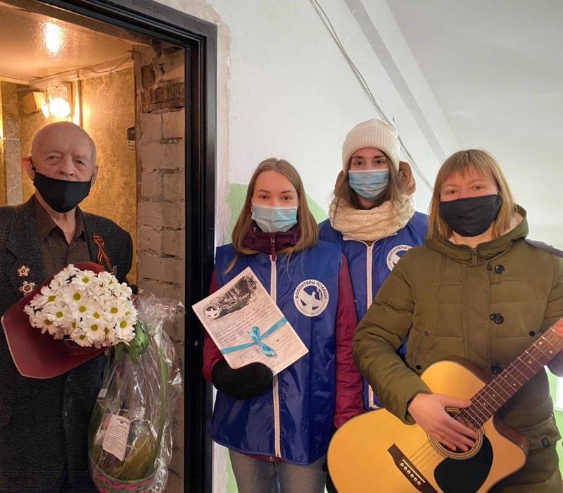 Ко Дню защитника Отечества Волонтеры Победы Нижегородской области поздравили ветеранов Великой Отечественной войны