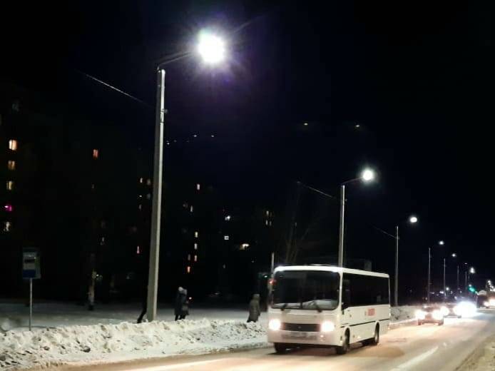 В Дзержинске установлено дополнительное уличное освещение на проспекте Свердлова