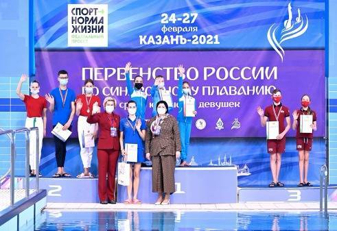 Нижегородские синхронисты завоевали серебряную медаль на Первенстве России в Казани