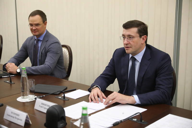 Глеб Никитин и врио главы МЧС России Александр Чуприян провели рабочую встречу