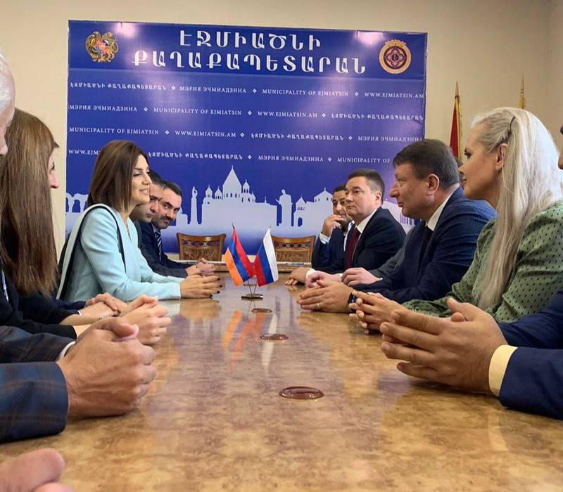 Соглашение о побратимстве заключили Арзамас и город Вагаршапат в Армении