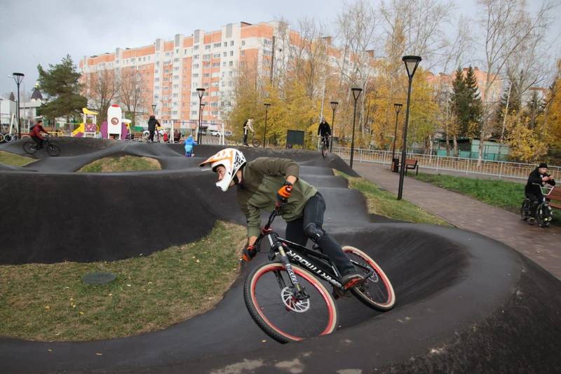 В Дзержинске по нацпроекту «Жилье и городская среда» открыли новый памп-трек