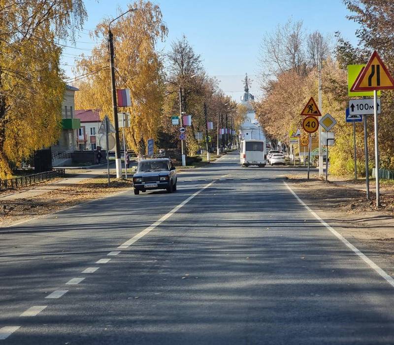 Подъездной путь к Ардатову от межрегиональной трассы Владимир - Муром – Арзамас отремонтировали по нацпроекту