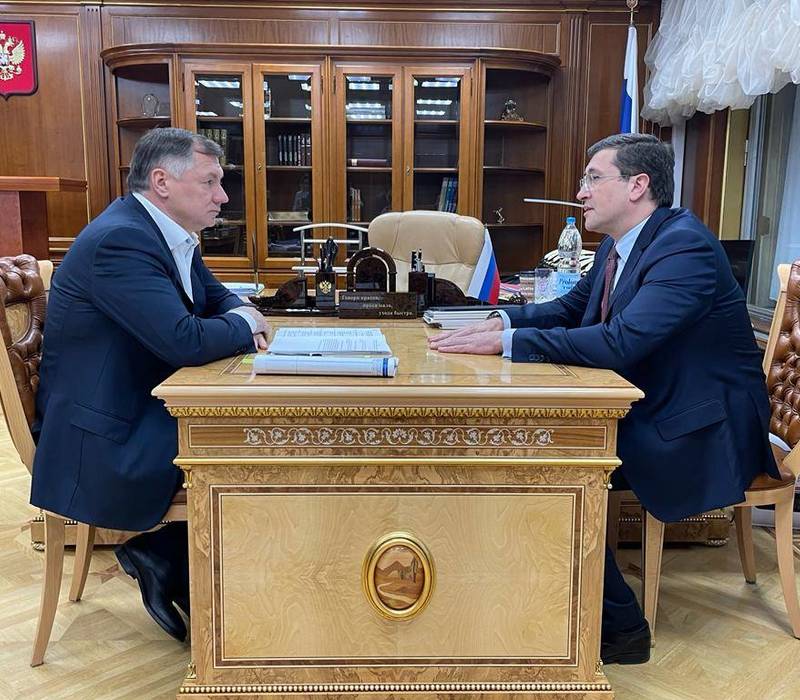 Марат Хуснуллин и Глеб Никитин провели рабочую встречу 