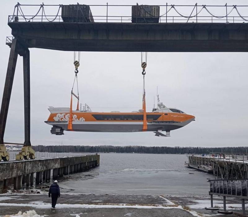 Очередное судно «Валдай 45Р» спустили на воду в Нижегородской области