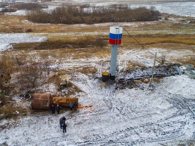 В селе Симбухово Починковского района в рамках программы «Вам решать!» восстановлена водонапорная башня