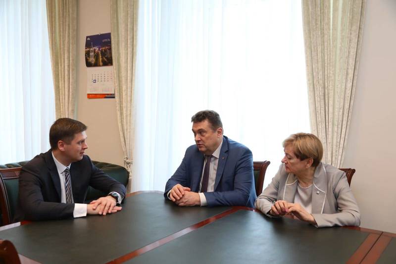 Андрей Гнеушев провел встречу с председателем Союза журналистов России Владимиром Соловьевым