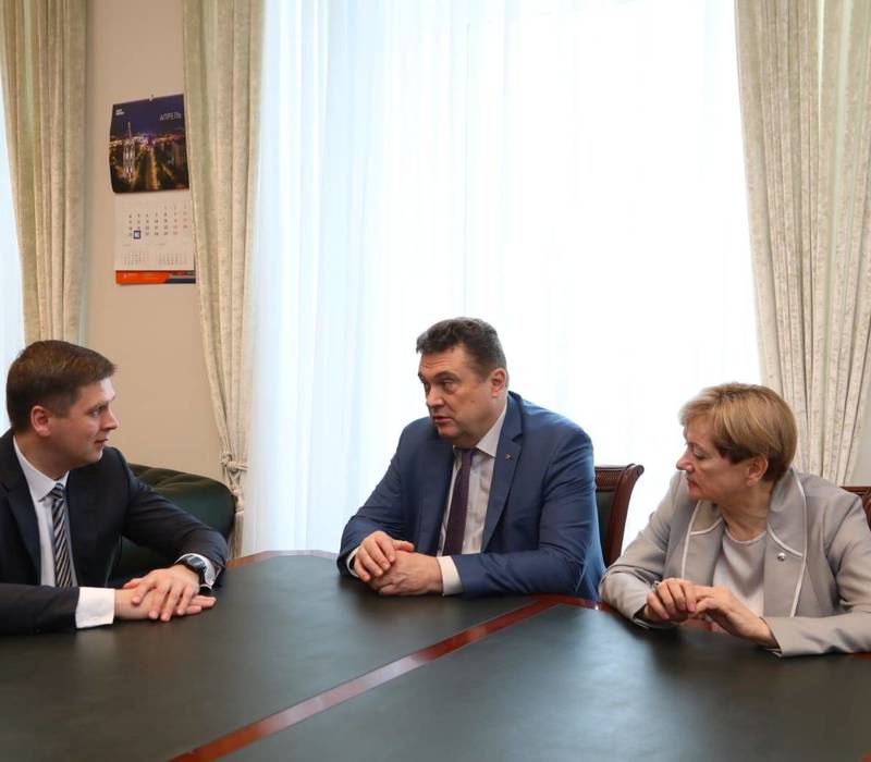 Андрей Гнеушев провел встречу с председателем Союза журналистов России Владимиром Соловьевым