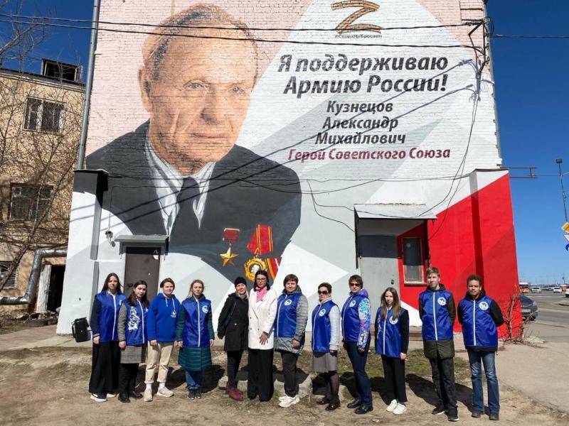 В Нижнем Новгороде появились граффити, посвященные Герою Советского Союза Александру Кузнецову