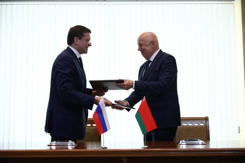 Нижегородская область и Республика Беларусь подписали соглашение об экономическом, научном и гуманитарном сотрудничестве