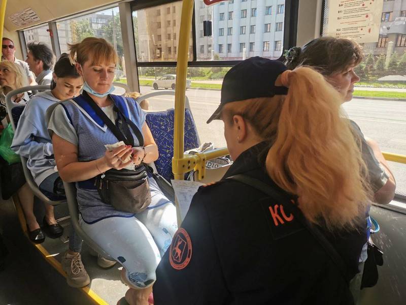 В автобусах Нижнего Новгорода снова появились контролеры