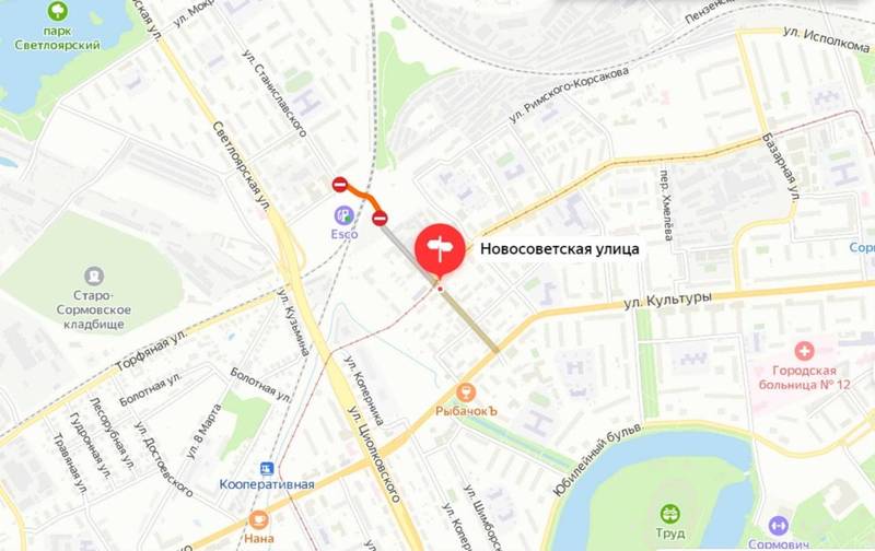 Движение по временному переезду на улице Новосоветской в Нижнем Новгороде будет закрыто с 1 июля