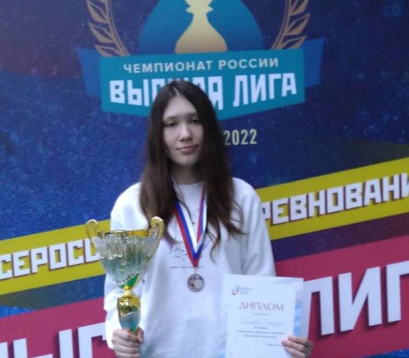 Нижегородка Екатерина Гольцева стала серебряным призером Высшей лиги чемпионата России по шахматам
