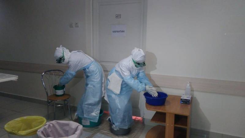 В областной больнице им. Семашко прошли плановые учения по локализации очага холеры