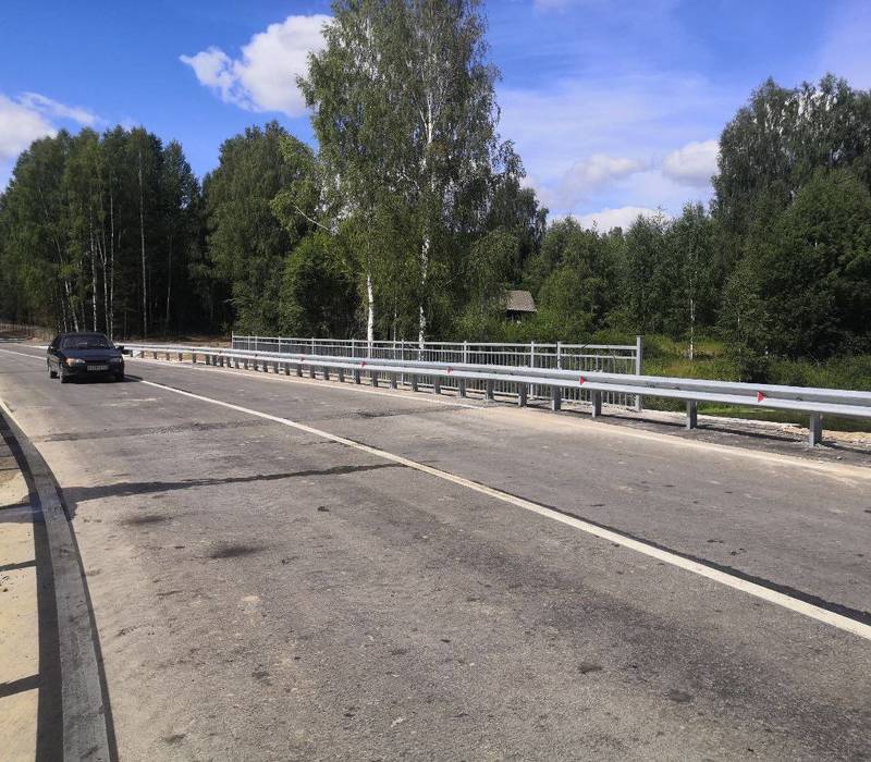 Новый мост через реку Ширмакша в Нижегородской области появился благодаря нацпроекту «Безопасные качественные дороги»