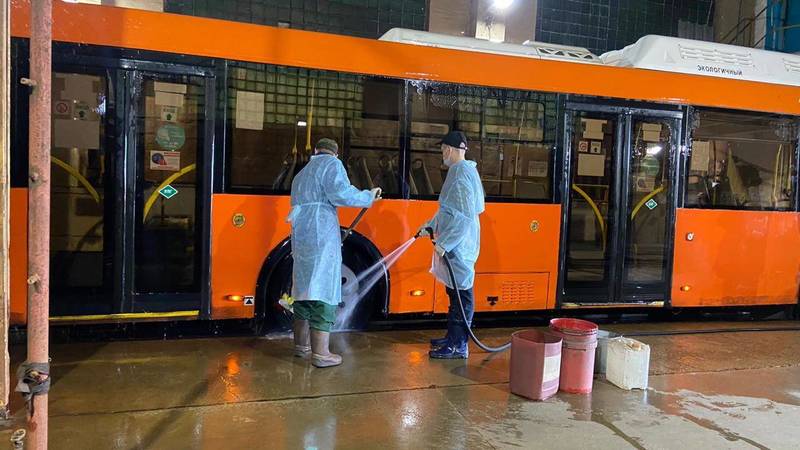 Минтранс проверил предрейсовую дезинфекцию нижегородских автобусов
