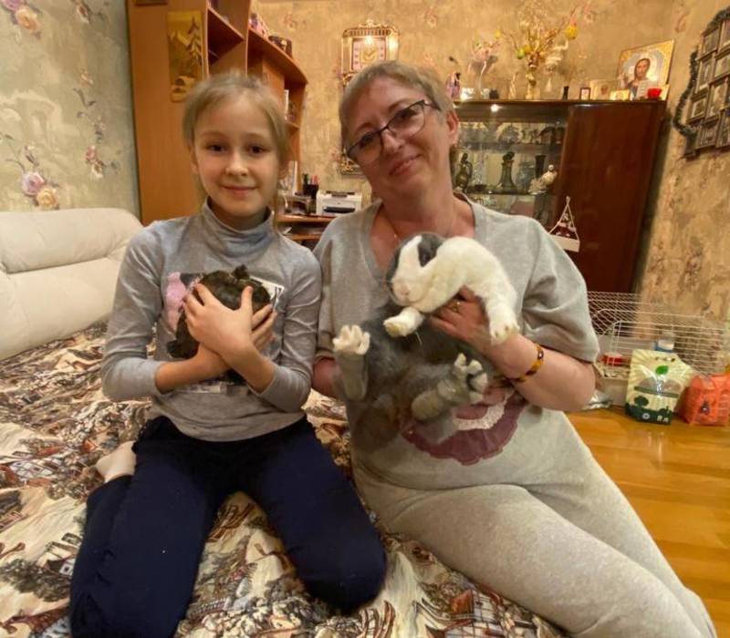 В доме только девочки. Даже Блинчик женского рода...