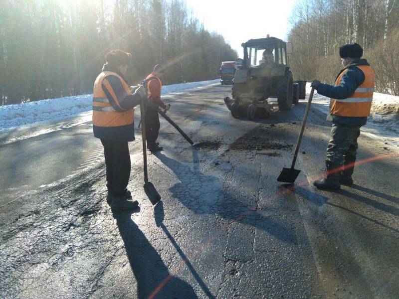 На дорогах Нижегородской области начался ямочный ремонт