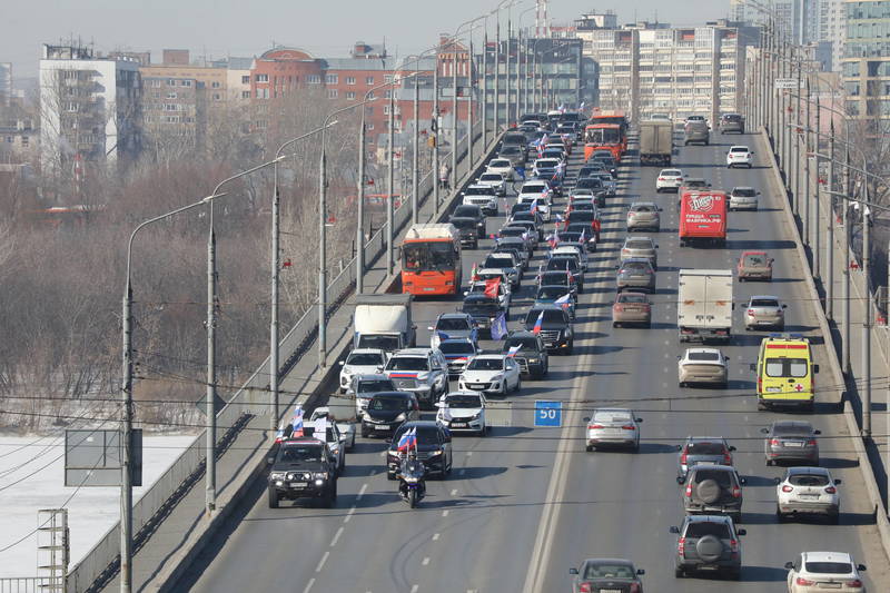В Нижегородской области проходят автопробеги в честь 8-летия воссоединения Крыма с Россией